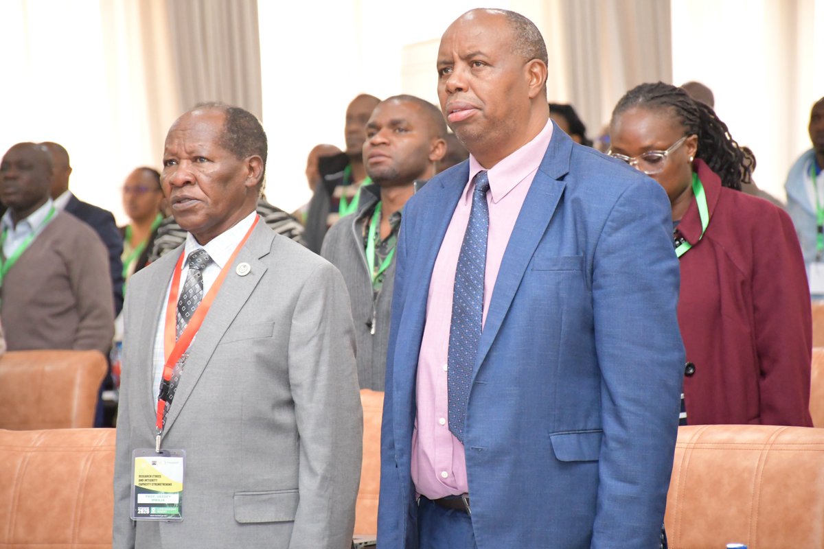 nacosti's tweet photo. Day 2 Official Opening Ceremony: The Chief Guest was our new Chairperson - Prof.Vasey Mwaja.He relayed the speech from the PS - Shaukat Abdulrazak. He reiterated the importance of research in building a competitive strong nation
#ResearchEthicsTraining 
#STICapacityStrengthening https://t.co/51tqINUVMk
