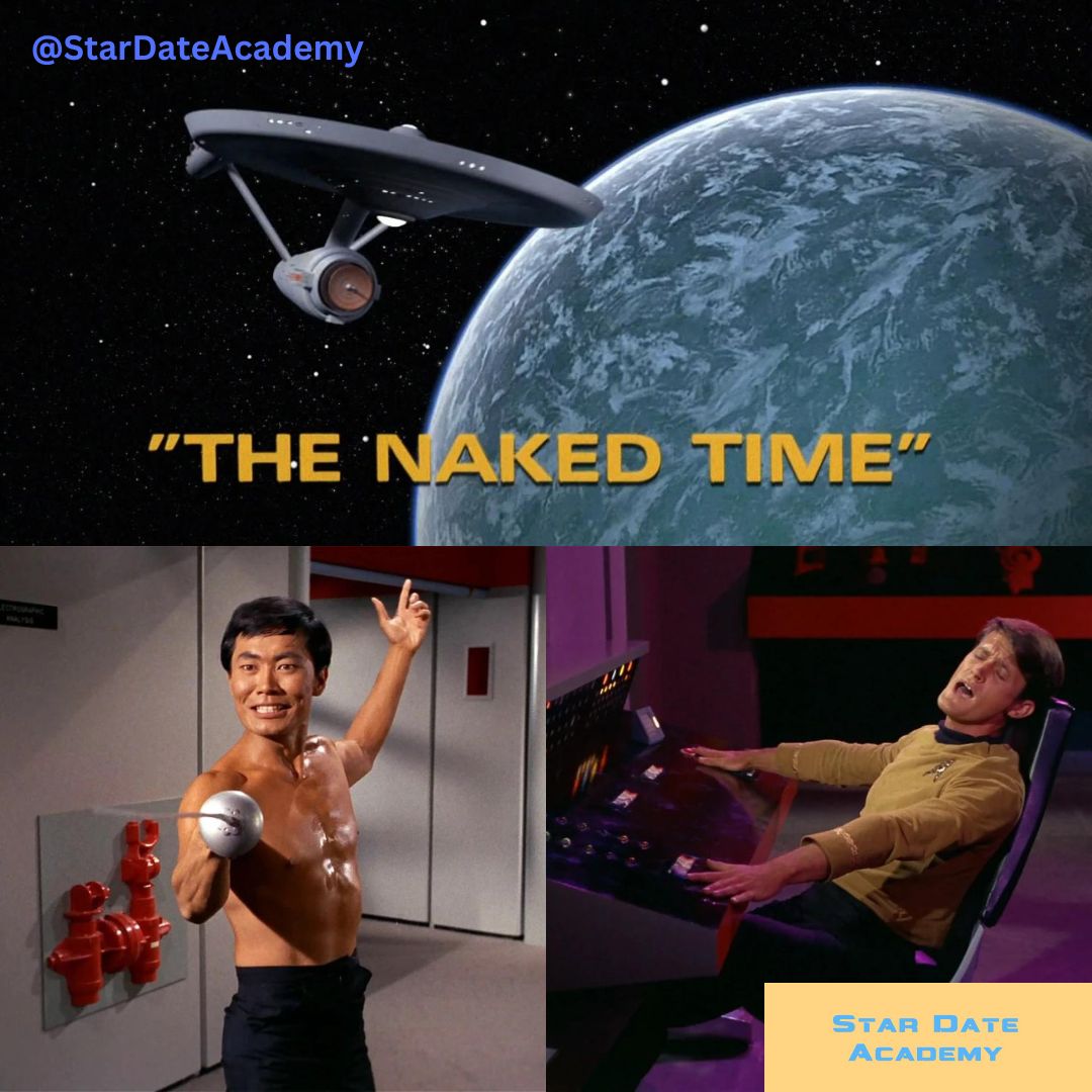 StarDateAcademy's tweet photo. On This Stardate:
1966- The Naked Time TOS S1E4- A space virus gets everyone stoned out of their minds.
1967- The Changeling TOS S2E3- A killer space probe thinks Kirk is its Daddy.
1973- The Lorelei Signal TAS S1E4 #StarTrekTAS- The men get captured so the women have to mount a rescue.