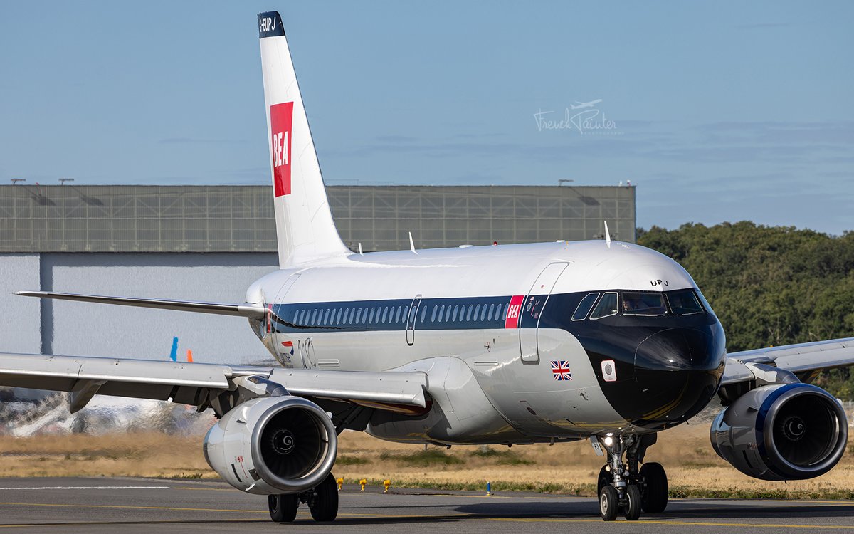 Frenchpainter's tweet photo. Seven years later, this livery is still in service!  🥳
Even though the retirement of the A319s is expected in the coming months/years. 😢 🇬🇧 #Retrojet #BAW https://t.co/CPRM2GzMeB