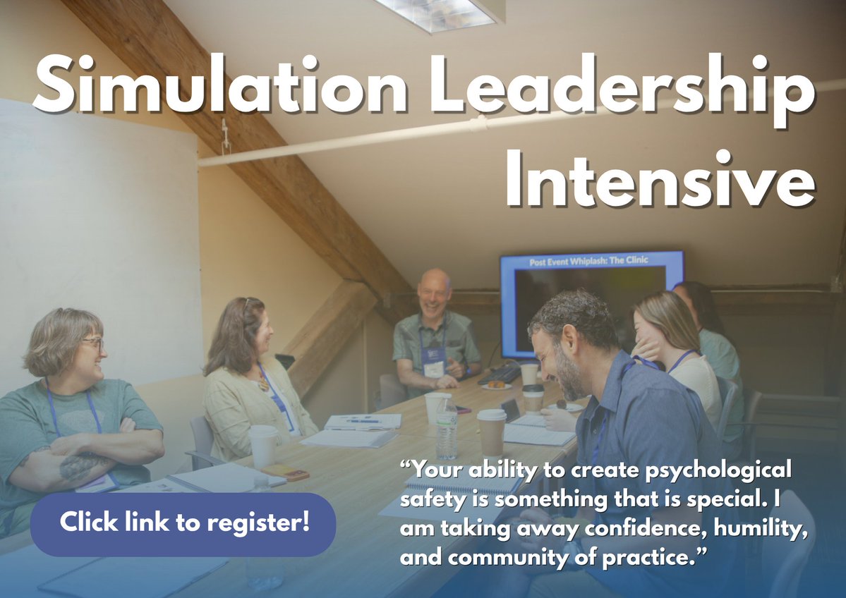 MedSimulation's tweet photo. Every simulation program has a moment where having a team of skilled debriefers and facilitators is no longer the bottleneck, and the leadership part begins: https://t.co/zbEiLTgi5k
#HCSimWeek26 #healthcaresimulation https://t.co/WIEPjT0wz2
