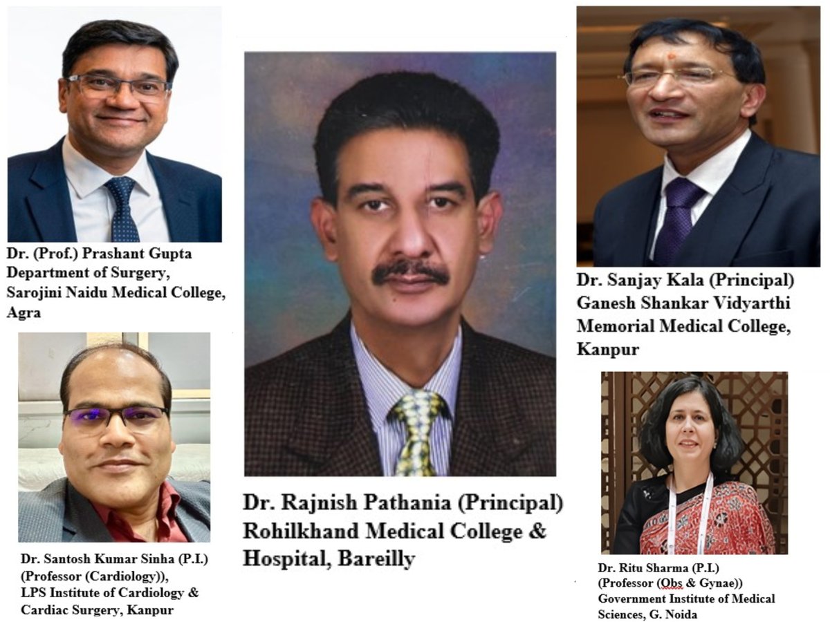 UPPromotePharma's tweet photo. UPIMRAS Excellence Leaderboard - 15 Sep 2026

The Government of Uttar Pradesh recognises outstanding contributions towards strengthening Clinical Research and Evidence-Based Healthcare across the State

TOP INSTITUTE in Academic Studies
 Sarojini Naidu Medical College, Agra 
162 Studies *Academic Studies: 157
*Clinical Trials: 05

TOP INSTITUTE in Clinical Studies
Ganesh Shankar Vidyarthi Memorial Medical 
College, Kanpur (GSVM) - 13 Studies

TOP RESEARCHER in Academic Studies
Dr. Ritu Sharma - 13 Studies 
Professor (Obs & Gynae),
Government Institute of Medical Sciences, 
G. Noida

TOP RESEARCHER in Clinical Studies
Dr. Santosh Kumar Sinha - 03 Studies
Professor (Cardiology), 
LPS Institute of Cardiology & Cardiac Surgery, 
Kanpur

TOP ETHICS COMMITTEE - 22 Studies Approved
Rohilkhand Medical College & Hospital, Bareilly
* Academic Studies: 22 * EC Meeting Schedule Pending: 03

Congratulations to all the institutions, researchers and Ethics Committee members for their outstanding contribution towards strengthening clinical research and evidence-based healthcare in UP.

The Government remains committed to promoting quality clinical research, innovation and evidence-based healthcare for a healthier and stronger Uttar Pradesh.

#UPIMRAS #ClinicalResearch #ResearchExcellence #HealthUP #UttarPradesh