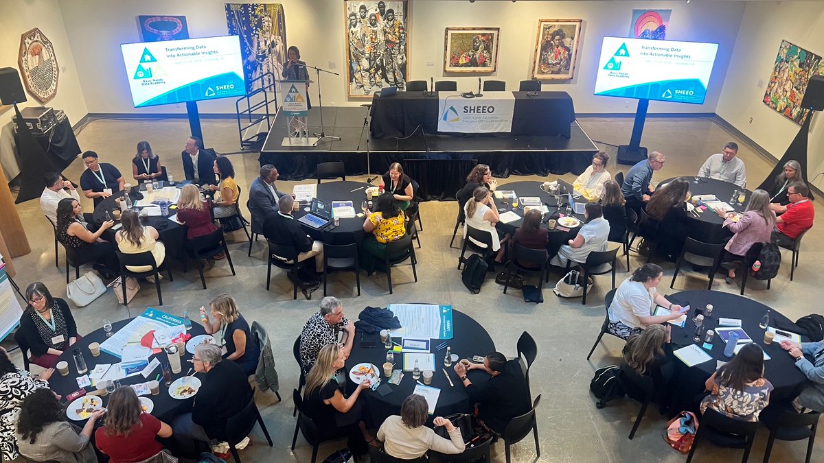 SHEEOed's tweet photo. SHEEO is in Louisville, KY, this week for our Basic Needs Data Academy, focused on transforming data into actionable insights. We’re excited to welcome state teams from Arizona, California, Georgia, Hawai’i, Kentucky, Minnesota, and New York to continue their work in this area. https://t.co/spgU48Ivj0