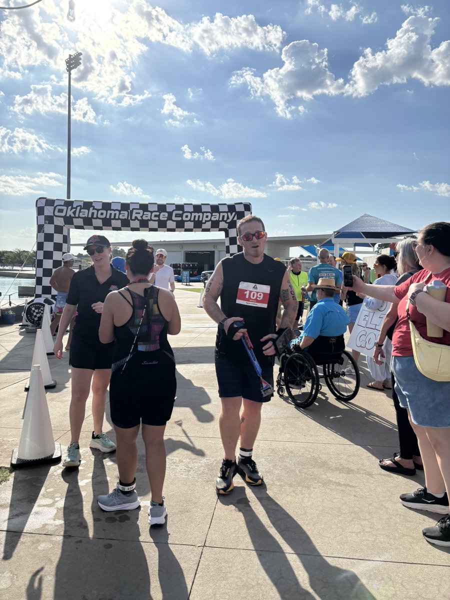 SavedinStrides's tweet photo. Ran my first Sprint Triathlon this weekend it was great! Thank you Jesus for these opportunities! Go do hard things, life is Great!!!! https://t.co/ULGicEk0Pj