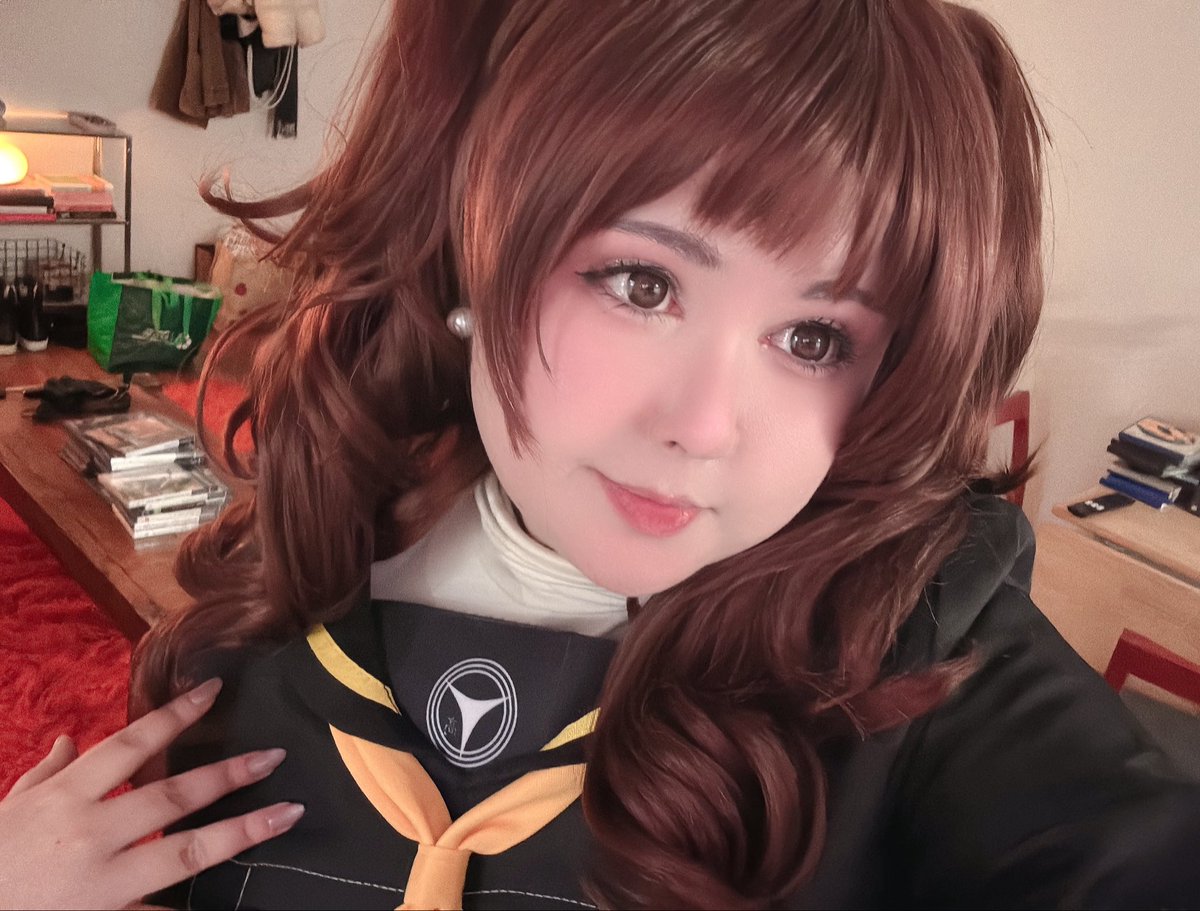 maimailyth's tweet photo. i wanna share my rise cosplay i did recently 😋 
i don’t have much cosplay experience so it was tricky, i really admire the pros who do it. i’m determined to try cosplay more!  
#persona4 https://t.co/D3umjtkh7V