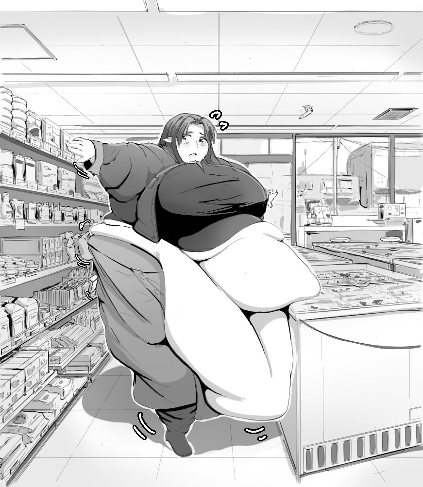 DrunkButterfIy's tweet photo. Shopping is hard when you cant even fit down the aisles 

(Oh my god this background was killing me I'm never doing something like this again) https://t.co/TYDpLd2C93