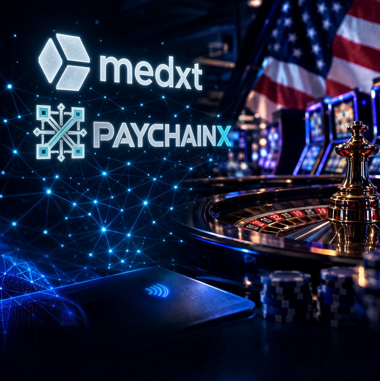 MedxtAI's tweet photo. Making Waves in U.S. Gaming

MedXT is quietly making moves in the U.S. gaming and casino industry.

Our technology is already being put to work in real-world payment environments, helping power the next generation of secure, compliant digital transactions.

More details will be announced as we continue expanding our presence across the U.S. gaming market.

$MEDXT #MEDXT #PaychainX #Gaming #Casino #Payments #FinTech #Blockchain #DigitalPayments