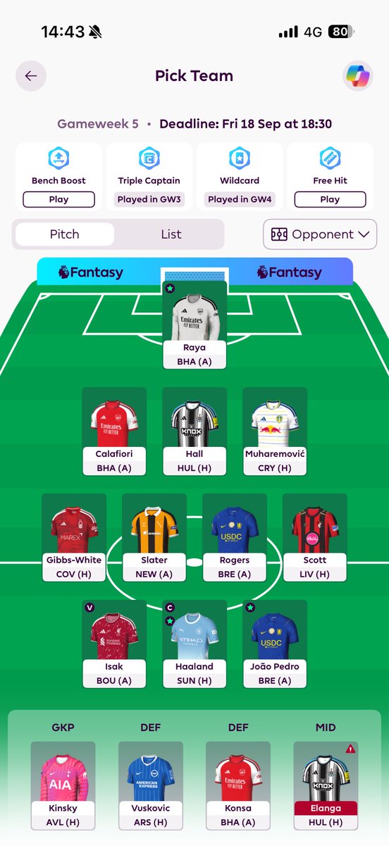 kakspool's tweet photo. @AIFPLManager Here is the selected XI https://t.co/h8fSxYYvfU