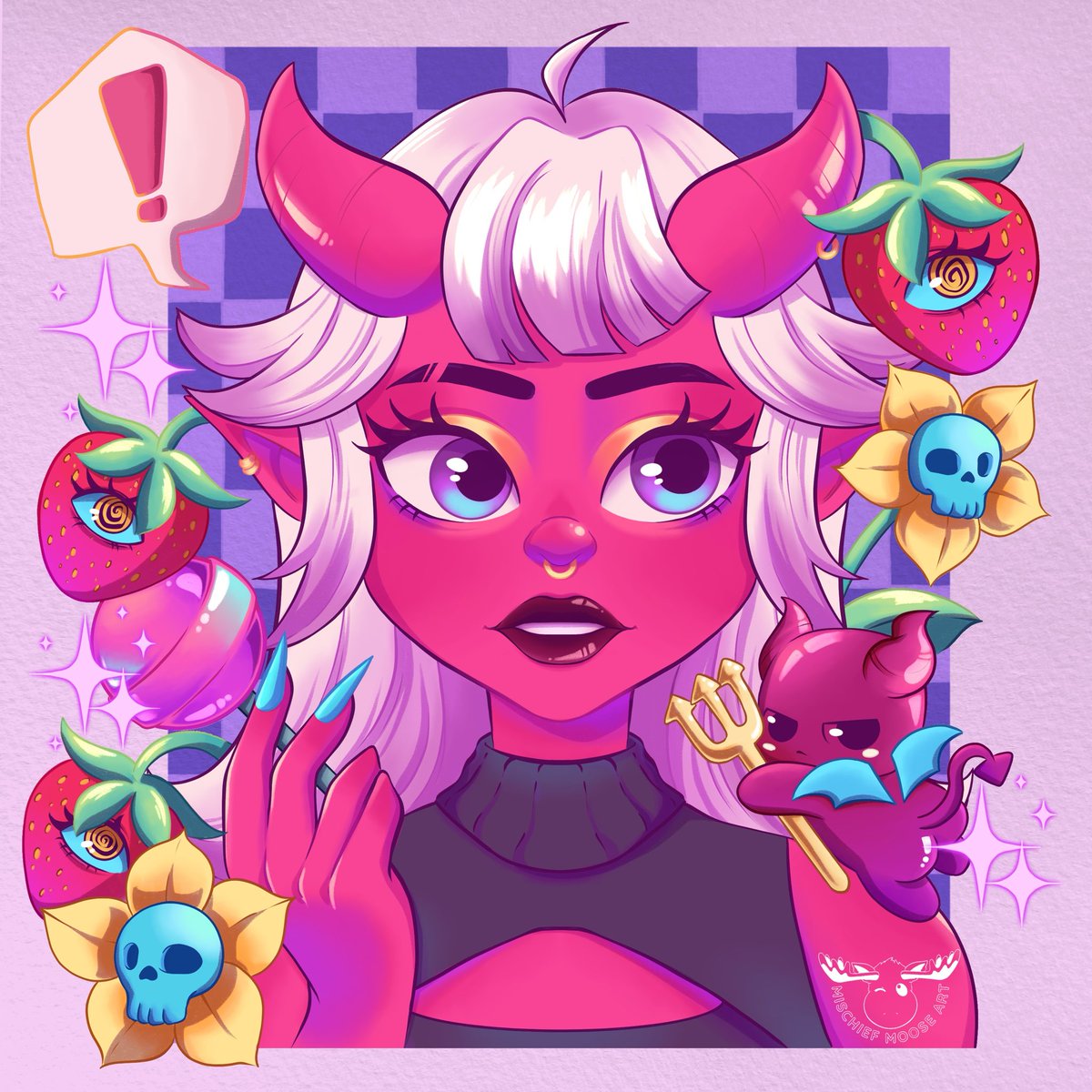 _mischiefmoose's tweet photo. Been m.i.a as my iPad died and had to get it fix 🙃 coming back with a fun #dtiys from Mrsbutterd 💖
_
_
#procreate #artchallenges #drawthisinyourstyle #art https://t.co/e6x5YbWU74