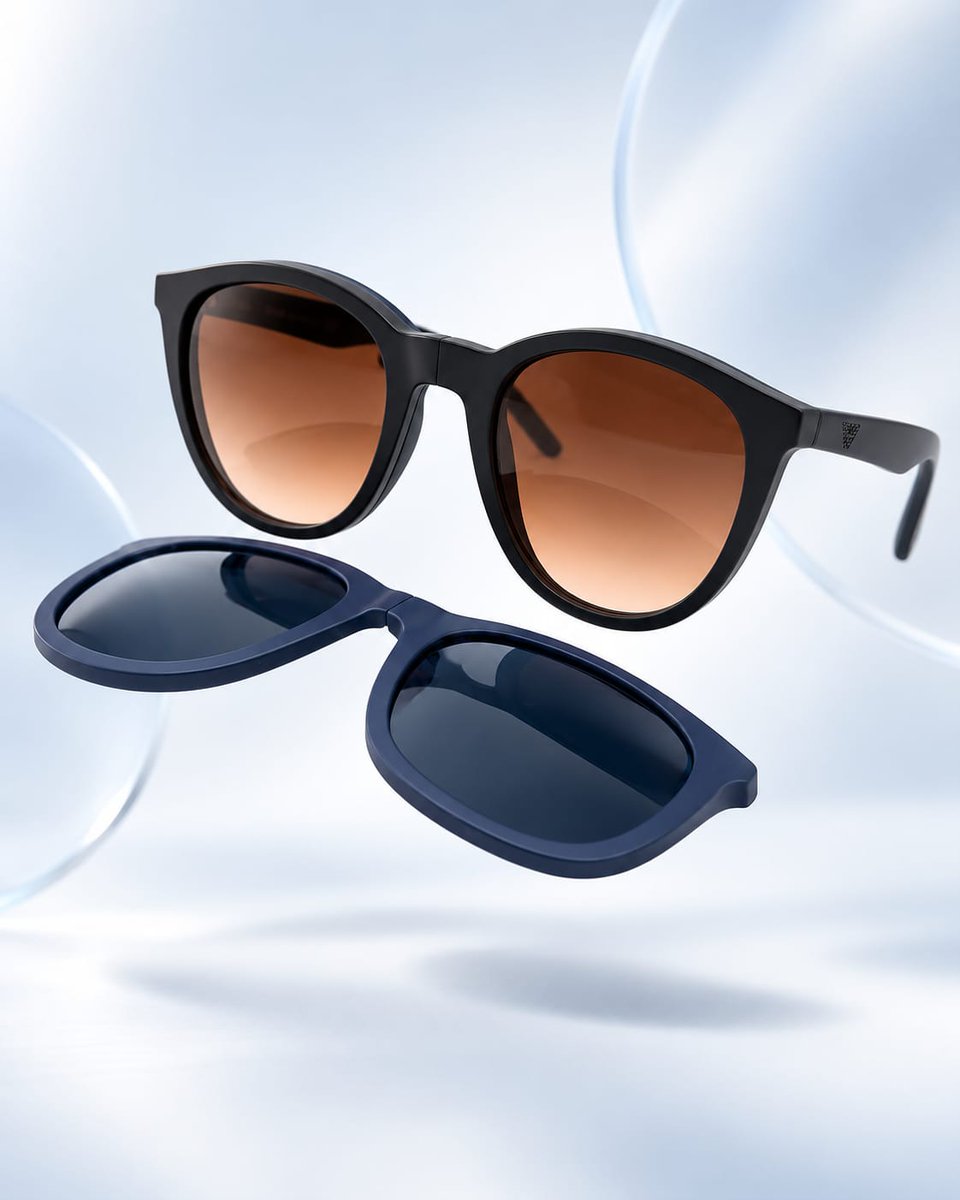 styloopticalss's tweet photo. KEEP THE FRAME. ADD THE SHADE. 🕶️

One look for indoors. A quick switch for the sun.

Discover this clip-on style from Stylo Opticals.

https://t.co/6kl8F5uicU

#StyloOpticals #ClipOnEyewear #UAE https://t.co/jwbmr8o7Qj