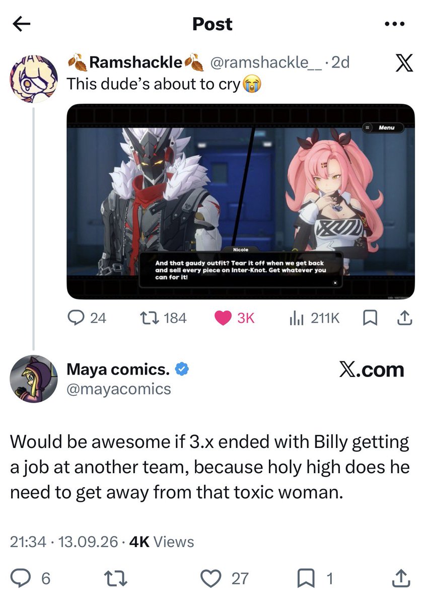 nisaragli's tweet photo. > billy mistakingly taking 6 months worth of his salary from nicole = justified ✅
> nicole scolding billy for taking her money without consent = toxic woman 🤬 https://t.co/whzqYzkHeK