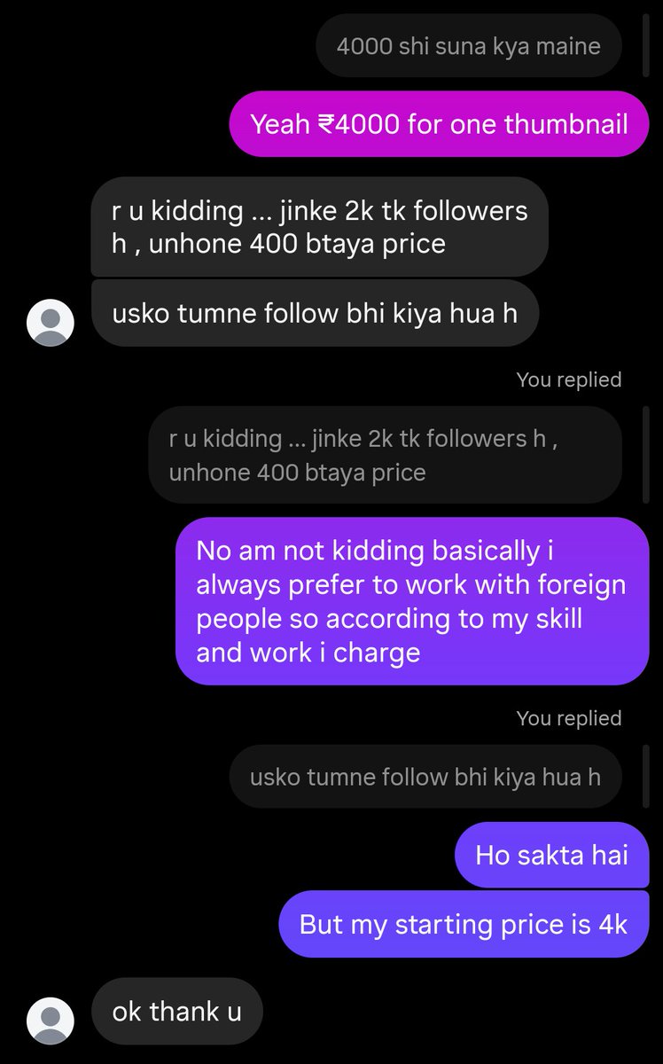 Akriti_graphix's tweet photo. Guys Did I do the right thing, or did I do something wrong? 🥲

Recent interaction....!! https://t.co/zqWF9jTZEf
