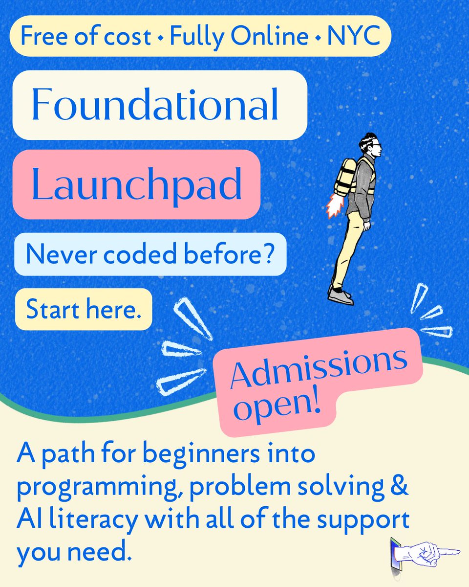 codesmith_'s tweet photo. Curious about software development? Qualifying New Yorkers can learn with CSX, weekly workshops, check-ins, and more.

Built for people with little to no coding experience. Apply now at https://t.co/HHpMAWipt2!

#codesmith #softwareengineering #learntocode #nyc  #techcareers https://t.co/aeeYgXQZOz