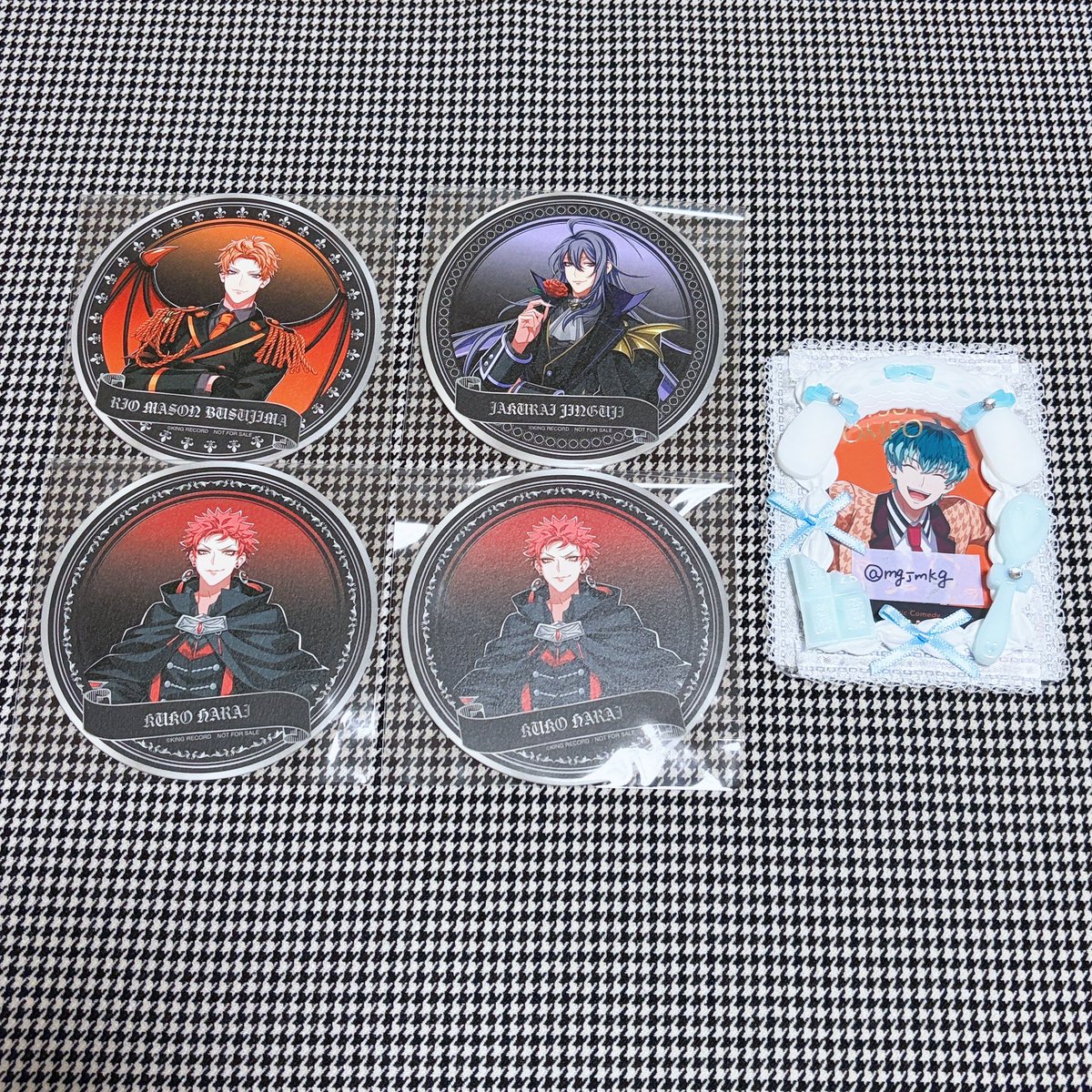 mgjmkg's tweet photo. 【交換】ヒプマイ 9th アニバーサリーカフェ 特典 コースター
꒰ 譲 ꒱理鶯┆寂雷┆空却2
꒰ 求 ꒱簓
郵送にて交換希望です。お気軽にお声掛けください◎ https://t.co/9ac4uWi8Ep