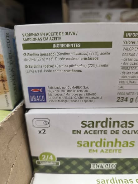 pepeluspain's tweet photo. Estos productos son de empresas Marroquíes,  su nombre Cumarex,  no os dejéis engañar por la marca UBAGO. Productos del mercadona https://t.co/PcIed1Hv3c