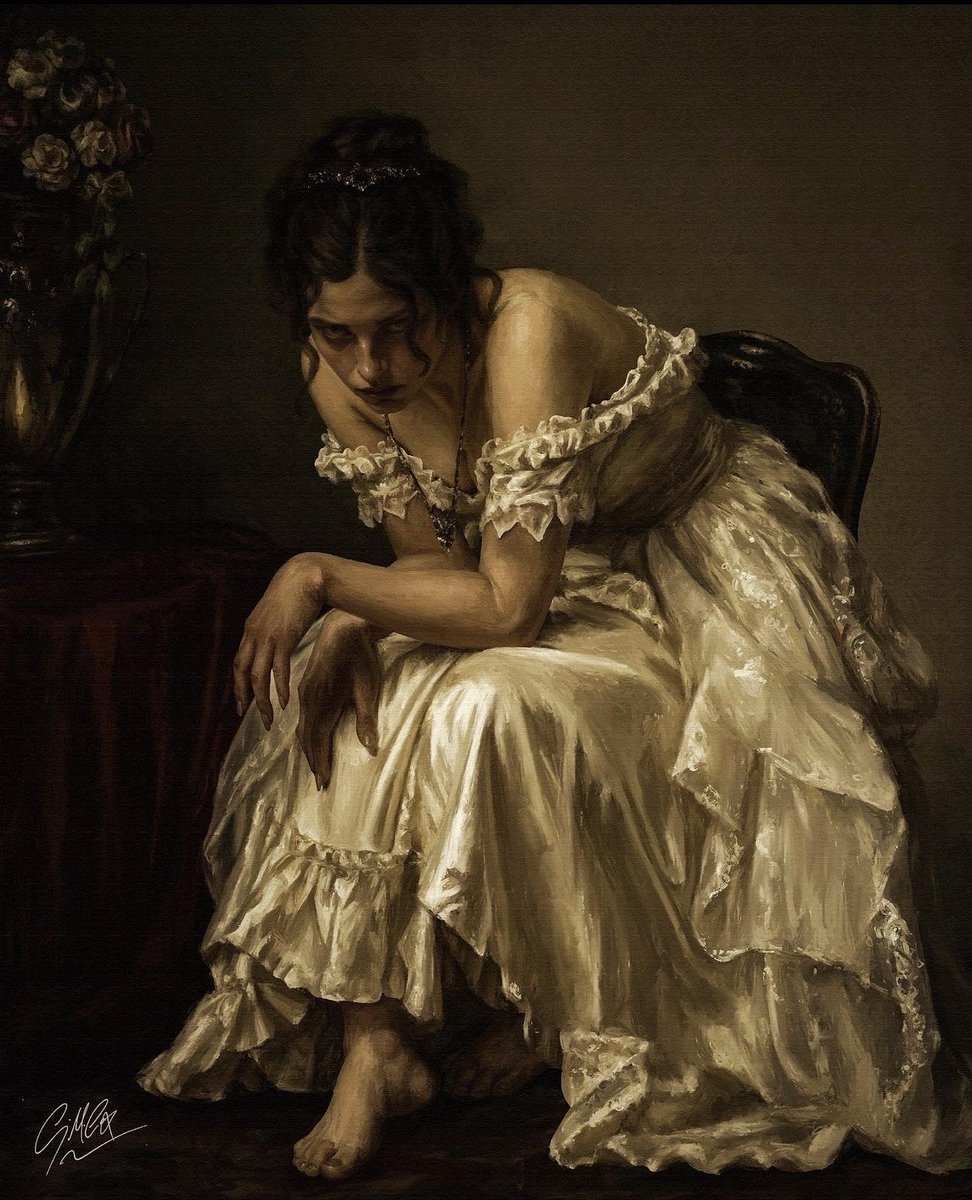 DailyClassicArt's tweet photo. Georgina M. Cox - "Mammal in a Sunday Dress" (2026) https://t.co/qdZK8qFj4L