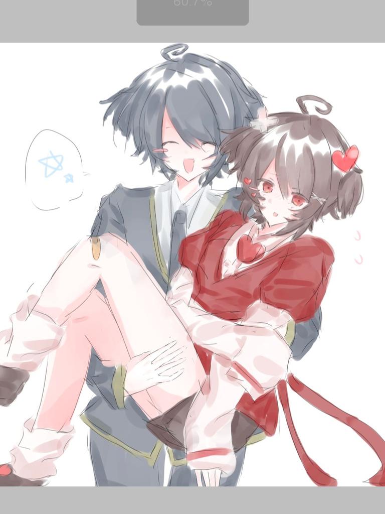 m2333_Ge_Yue_'s tweet photo. #PPYfanart 蓝色，和他的红色老婆🤣🤣😂 https://t.co/MDs2ORjWVY