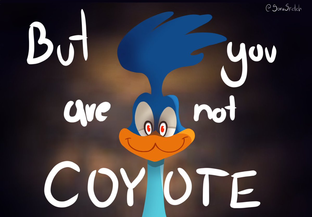 SoraSketch's tweet photo. #wilerunner #roadrunner #coyotevsacme #fanart https://t.co/ucY9LZcZF4