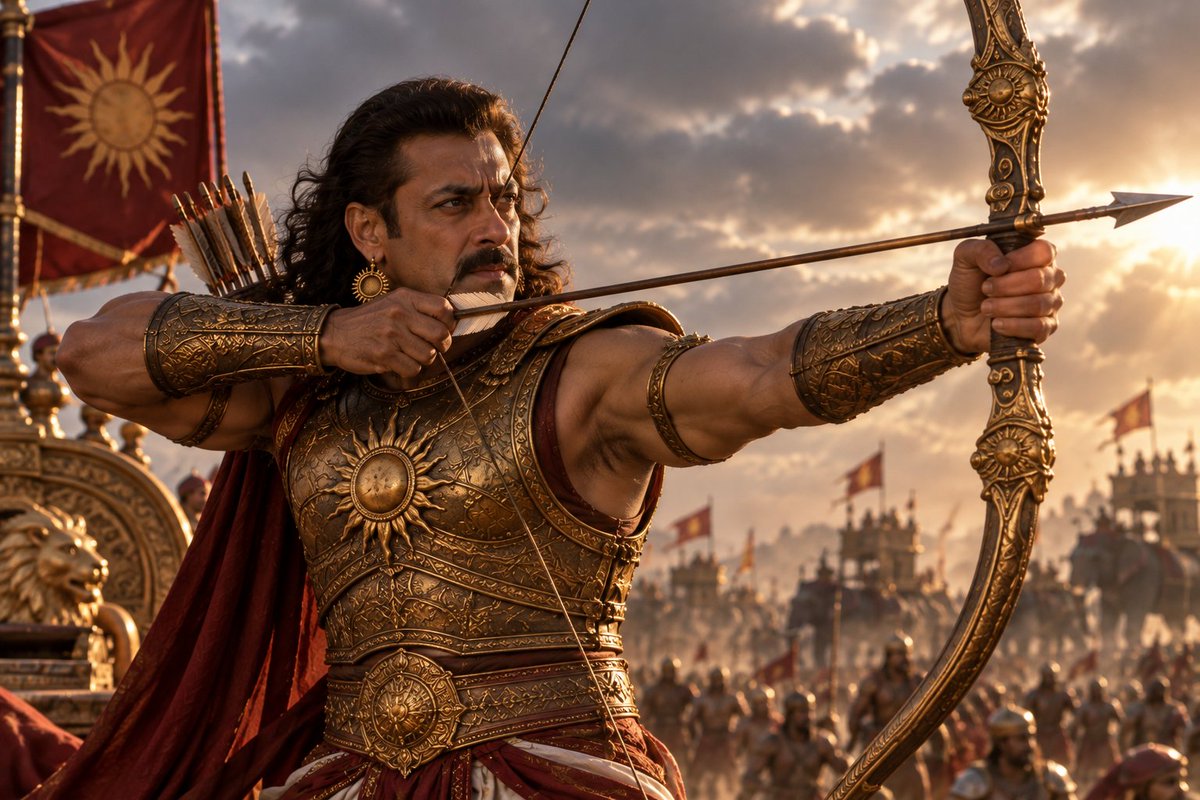 parihar1457's tweet photo. Salman khan in and as karna 
#salman #karna #rakeshomprakshamehra https://t.co/eLptMyUBiw