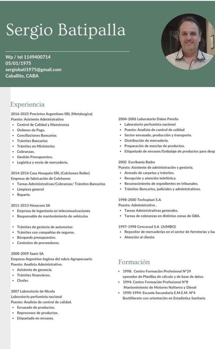 iingridrod's tweet photo. Me llegó este CV, es para Caballito CABA. Compartan ‼️ https://t.co/cn4b9Emj7V