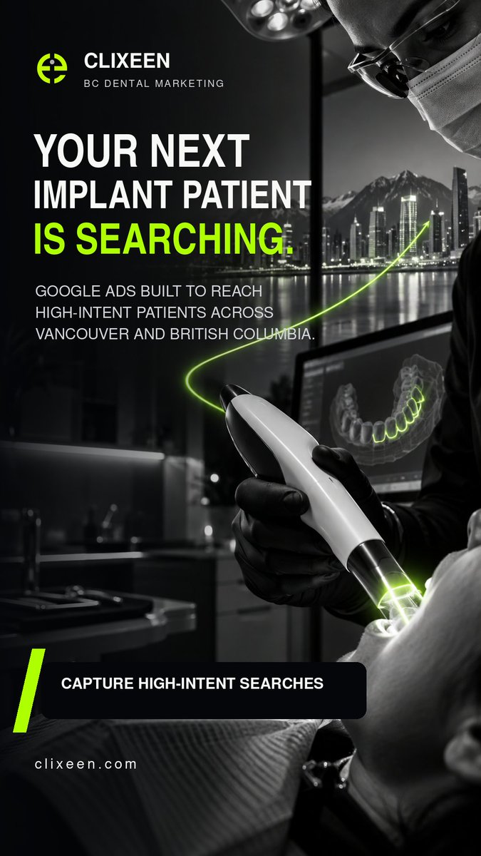 clixeen's tweet photo. Dental Marketing
#Clixeen #VancouverMarketing #DigitalMarketing #VancouverBusiness #SEO #GoogleAds #SocialMediaMarketing #DentalMarketing #WebsiteDesign #VancouverSEO #BritishColumbiaBusiness https://t.co/334UVW8pvg