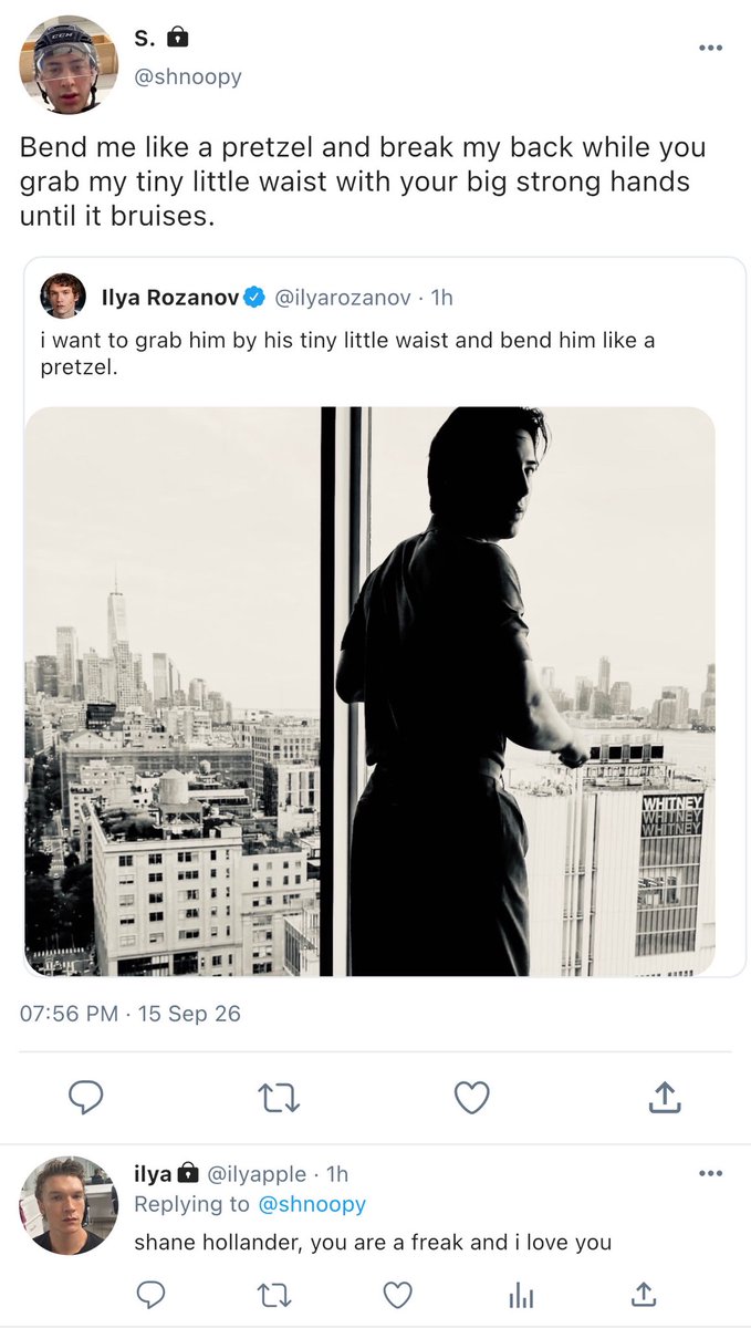 mintyhollander's tweet photo. #hollanov one tweet smau 

ilya is obsessed with shane’s tiny little waist https://t.co/rclSrHlIkM