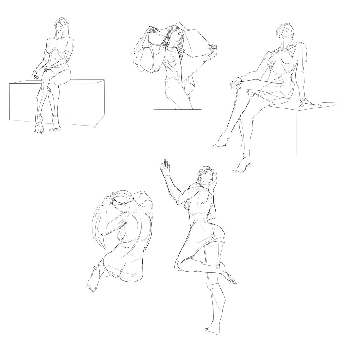 bobczh's tweet photo. Quick sketches. Day 7. https://t.co/WupQmoEb98