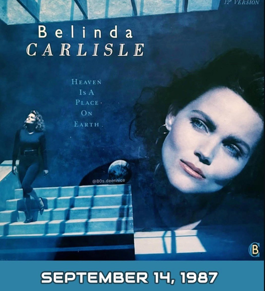 belindacarlisle's tweet photo. 39 years ago, (September 14, 1987) "Heaven is a Place on Earth" was released as the first single from my second solo album, Heaven on Earth.
Written by Ellen Shipley and Rick Nowels and released on MCA records. https://t.co/kbrQ3knH4o