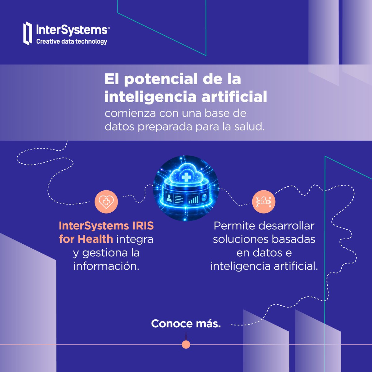 InterSystemscl's tweet photo. La #InteligenciaArtificial, la analítica y la #Interoperabilidad dependen de datos accesibles y confiables. Cuando la información está fragmentada entre sistemas, aumenta la complejidad para integrarla y convertirla en un recurso útil para la atención y la gestión. https://t.co/XmfSTFo70v