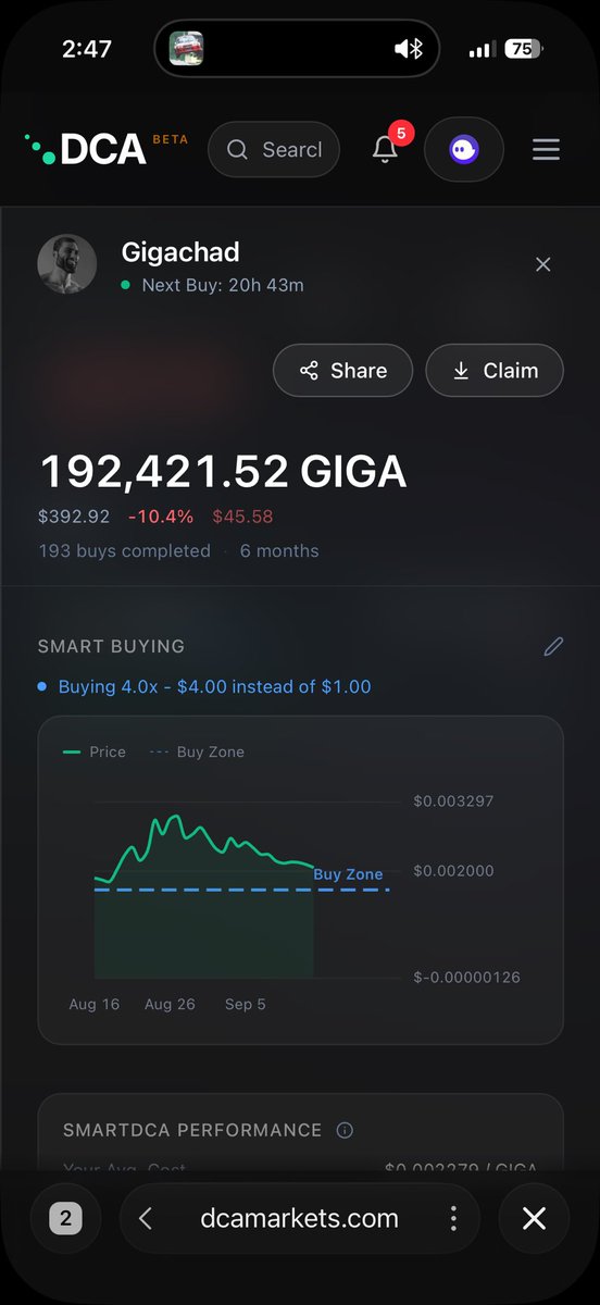 gigasoup's tweet photo. Day 422 of DCAing $GIGA until $1000 Billon

#DCAGang https://t.co/fDReeMqcvL