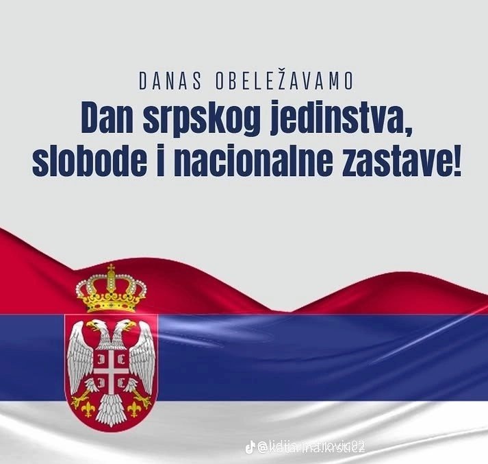 stolepazar's tweet photo. Dan srpskog jedinstva, slobode i nacionalne zastave.
❤️💙🤍
Dan koji nas podseća na snagu zajedništva, ljubav prema Srbiji i ponos koji nosimo u srcu. Kada smo složni, čuvamo ono što je naše i gradimo budućnost dostojnu svog naroda. Živela Srbija! 🇷🇸
#srbija #aleksandarvucic https://t.co/opKiRY8AYF