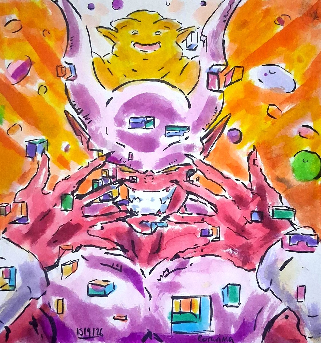 Corarima1's tweet photo. Daily 30 minute sketch 1322: Janemba

#DragonBallZ https://t.co/pJC4l4YbUd