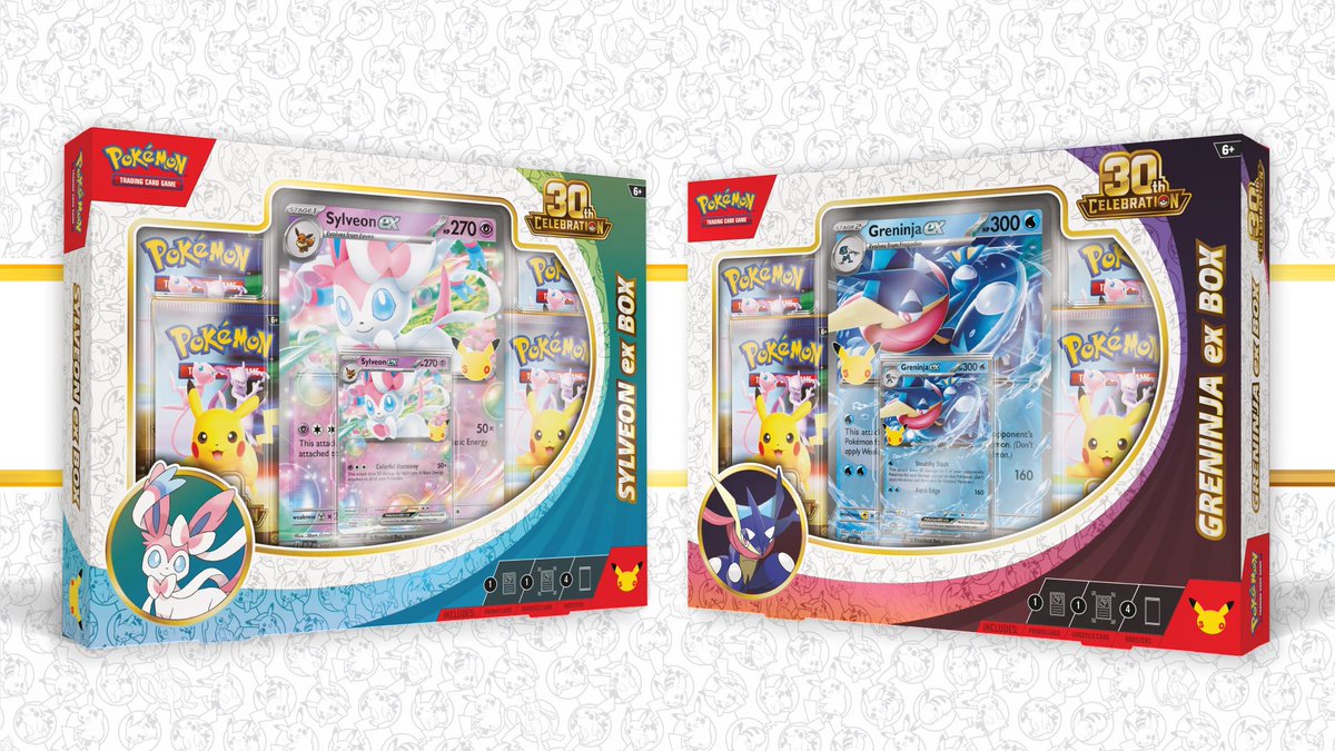 Linkdservices's tweet photo. 🎯 TARGET 30TH CELEBRATION DROP TONIGHT #AD 

Pokémon TCG: 30th Celebration will likely be restocking online at target tonight!

⏰ Time: 12:00 AM PT / 3:00 AM ET
⬇️ 30th Celebration Product & Links Below 

🔔Elite Trainer Box - $69.99
🔗 https://t.co/ojicNgRLZS
🔔 Poster Collection - $19.99
🔗 https://t.co/Dyy5AM0Ham
🔔 Tech Sticker Collection - $19.99
🔗 https://t.co/kM3ye6oNrt
🔔Greninja Ex Box - $29.99
🔗 https://t.co/mNLQstJiWu
🔔 Sylveon Ex Box - $29.99
 🔗https://t.co/X8RJdiMjZn
🔔30th Celebration Tin - $29.99
🔗 https://t.co/f1rfu70WXf
🔔 Knock Out Collection - $11.99
 🔗https://t.co/P8fsiIJgNd
 🔔 Booster Bundle - $29.99
🔗 https://t.co/cVOs84MT6Q
🔔 30th Celebration Mini Tin - $9.99
 🔗https://t.co/OsZVn7nd1m
🔔 Battle Deck Umbreon - $19.99
🔗 https://t.co/iaDS26hcRO
🔔 Battle Deck Espeon - $19.99
 🔗https://t.co/L7QA3CEysN

#PokemonTCG #Pokemon30th #TargetRestock #Target