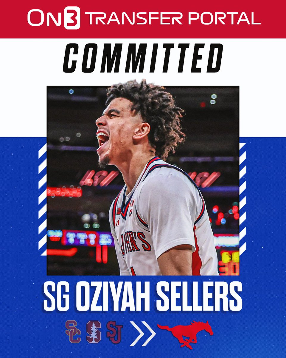 TransferPortal's tweet photo. BREAKING: St. John's transfer SG Oziyah Sellers has committed to SMU, the school announced🐎

https://t.co/lP1d1URP1h