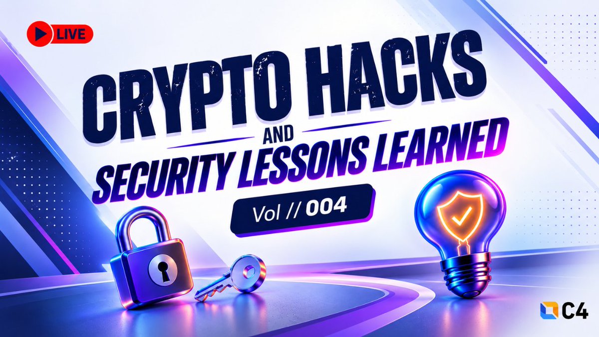 LearnMoreWithC4's tweet photo. Join C4 for a live discussion on Sept. 22 at 1pm edt. We'll look at recent cryptocurrency incidents, where security failed, and what we can learn from each one.

Understanding how incidents happen makes for better security decisions.

Join here:https://t.co/KqvLmNc5Kg https://t.co/ZS6MVh4aHo