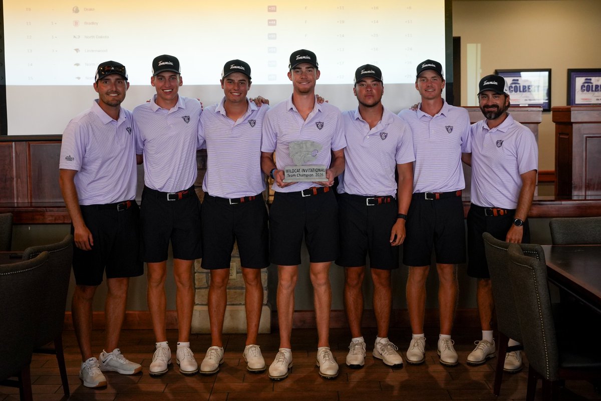 TommieMGolf's tweet photo. Your 2026 Wildcat Invitational Champs🏆

The team shot 5-UNDER during the final 18 to secure the victory😤

#RollToms https://t.co/wG1OPUVnGx