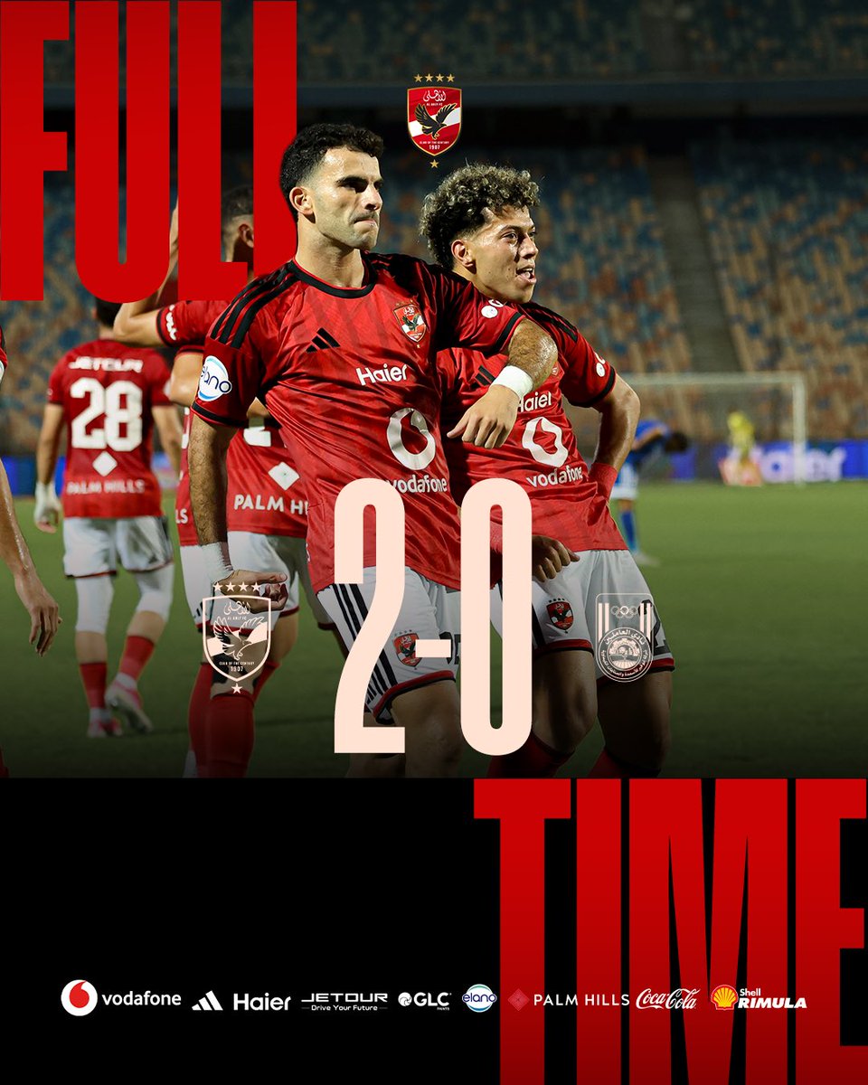 AlAhly's tweet photo. نهاية المباراة 🦅

فريقنا يحصد ثلاث نقاط جديدة في مشوار الدوري 👌 https://t.co/PV247fMbRu