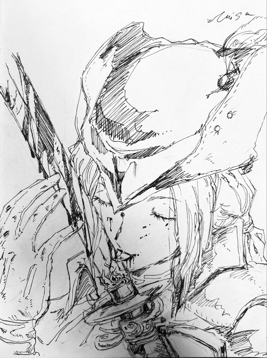 Misalpt28's tweet photo. day2 Maria.. #Bloodborne https://t.co/HXGGTyhVkH