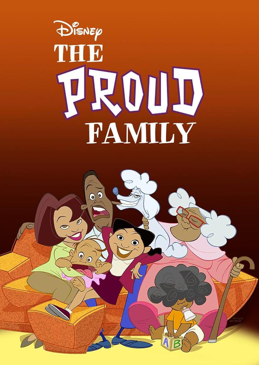 25YearsAgoLive's tweet photo. “The Proud Family,” a new Disney Channel show about a family in California, premieres. https://t.co/HapVSnombw