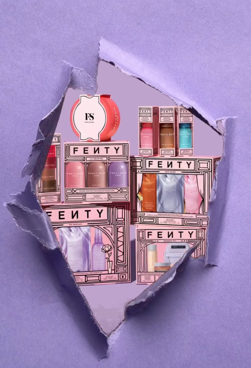 FentyHeadlines's tweet photo. Fenty Beauty by Rihanna just teased their holiday sets for makeup, skin and hair featuring some new releases 😍

Peep the little Fenty Skin backpack, four mini Plush Puddins, mini mist and body wash trios and new Gloss Bomb shades 👀 https://t.co/ezEH6wELQs