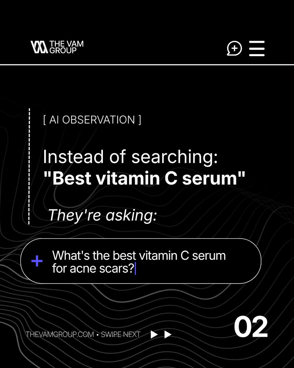 vam_group's tweet photo. People aren't just searching anymore.

They're asking AI.

As search evolves, brands need to think beyond rankings and focus on how AI discovers, understands, and surfaces their content.

📖 Read the full article: https://t.co/YiN4TBCV6u

#TheVAMGroup #AI #SEO #AEO https://t.co/1wX3GzMPDu