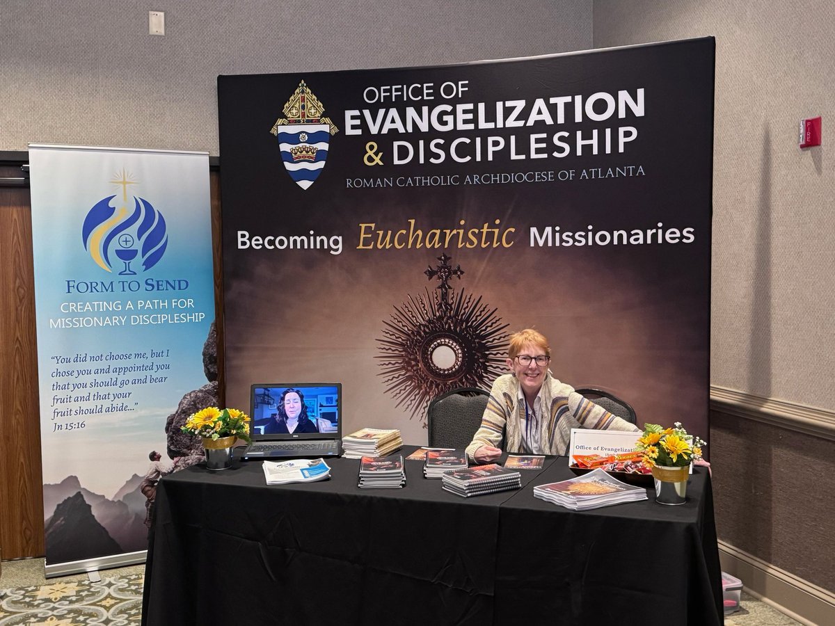 FormDisciples's tweet photo. All set up and ready for the priest convocation this week! https://t.co/pySdnqOYy5