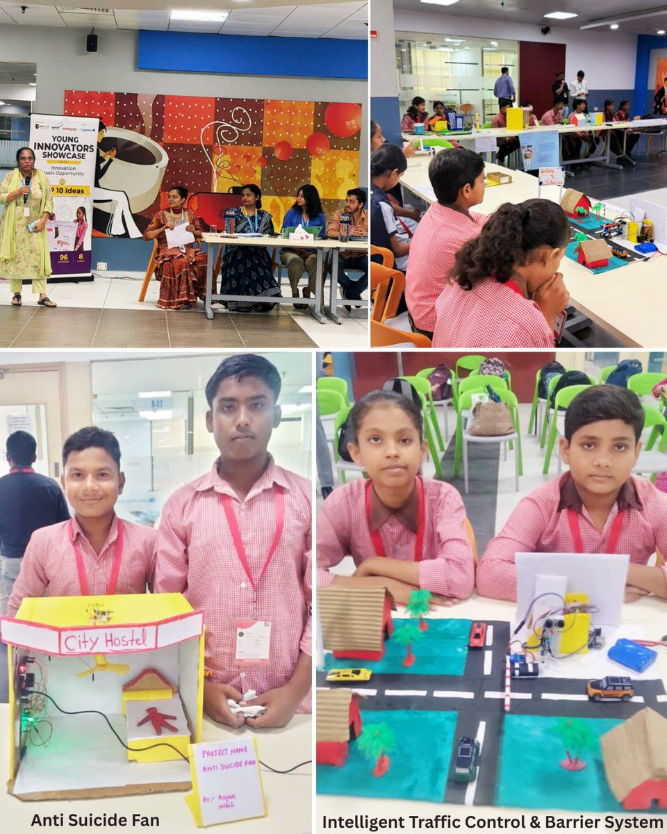 officialaadhaar's tweet photo. On 2 Sept 2026, 21 schools joined the Young Innovators Showcase 2026 – City Finale in Noida. 🌟 Congratulations to Apurva &amp; Kaveri of JHS Nangla Charandas for securing 🥉 3rd position and qualifying for the Mumbai Mega Finale! 🤖🚀

#AADHAAR #ENpower #Capgemini https://t.co/e96sLRRZxI