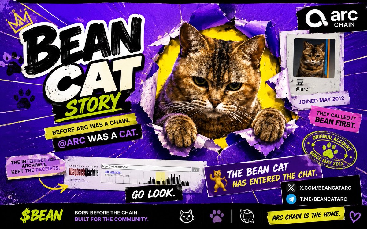 MitchGems1's tweet photo. I am waiting for tomorrow @arc is getting live!
I believe that @beancatarc will do crazy things ‼️

And i told you all

 “THE CAT WAS HERE BEFORE THE CHAIN. 🐱🔥”

THEY CALLED IT BEAN FIRST. 👀

Go look for yourself: 👇🏻 
🔗 https://t.co/9GvpFz6Vx4

THIS ISN’T JUST A CAT.
THIS IS HISTORY. 🐱💎

🐱 $BEAN