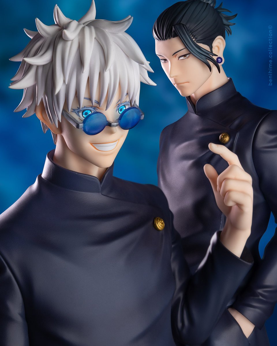 benihihihime's tweet photo. My boys! 🩵
Gojo Satoru & Geto Suguru • Good Smile Company 1/7 • Tokyo Jujutsu High School Ver.
#jujutsukaisen #gojosatoru #anime #咒術迴戰 #jujutsukaisenedit #satoru #jjk #gojo #satoru #satosugu #suguru #getou #getosuguru https://t.co/2Fu6iQ25nG