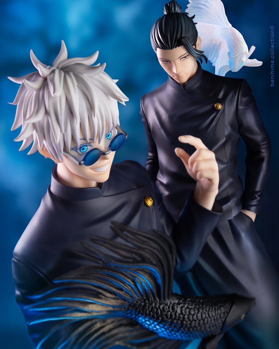 benihihihime's tweet photo. My boys! 🩵
Gojo Satoru & Geto Suguru • Good Smile Company 1/7 • Tokyo Jujutsu High School Ver.
#jujutsukaisen #gojosatoru #anime #咒術迴戰 #jujutsukaisenedit #satoru #jjk #gojo #satoru #satosugu #suguru #getou #getosuguru https://t.co/2Fu6iQ25nG