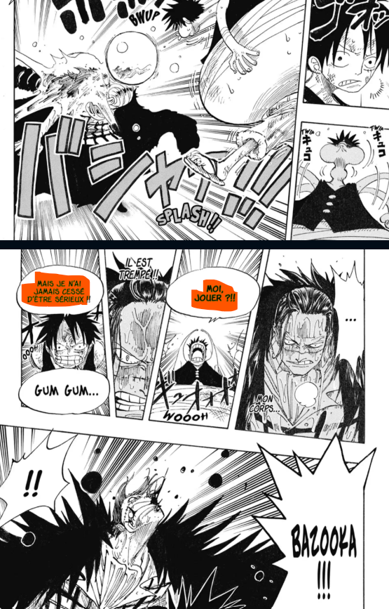 elnissio's tweet photo. @Neroooon @anarchiepartout @takiturne Ok jvois pas en quoi la tete d'Ener est supposé être un arguments mais les 2 autres images sont parfaite. Le style de combat de Luffy est goofy PAS lui. Et la preuve c'est littéralement quelque minute après t'es images https://t.co/xB9nhwF75Z