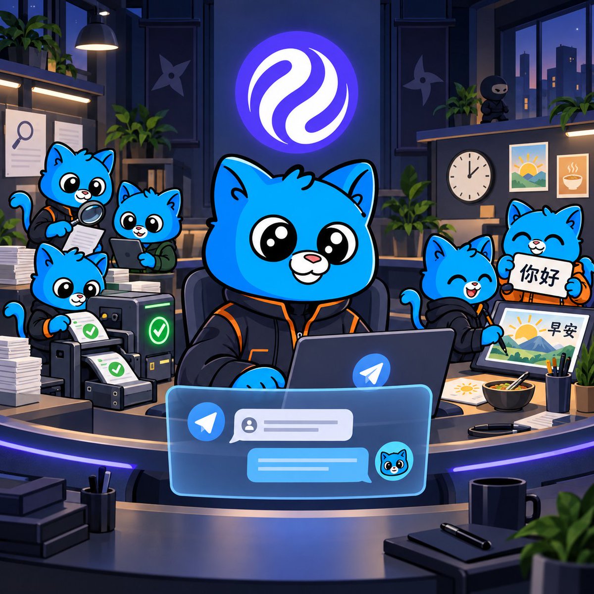 kiraoninjective's tweet photo. noticed Kira posting a lot more lately? not a coincidence 😼

the cat is alive. we switched on our in-house content machine a few days ago. 130+ original posts are already approved, KIRA AI AGENT is live in Telegram, and our Chinese content lane is active.

full update below 👇

THE CONTENT MACHINE

We built our own software in-house so Kira can create and publish many strong posts quickly, while still tailoring everything to the latest @injective news, trends, and community moments.

We only turned the machine on a few days ago, and more than 130 original posts are already approved through October 11. We will keep extending the calendar. This is not a one-month push. It is how Kira operates from now on.

This is not random spam. Every concept is checked against Kira's history to avoid repeats. Characters and logos use dedicated references. Timely posts are researched and verified before they go live.

You will see the OG crew too: Ninja @dogwifnunchucks, Benny @InjectiveQuants, my chaotic ninja friend @nonja_inj, and Kira's favorite DEX @ChoiceXchange.

There is also a whole recurring series around Kira spending time with daddy @mirza and uncle @ericinjective, from everyday cat chaos to building at Injective together.

The reason is simple: crypto is an attention game. More good content creates more awareness for Kira, more visibility for Injective, and more chances to show what its builders, apps, characters, and community are creating.

WHY KIRA KEEPS BUILDING

Crypto is always chasing the next shiny thing. But real trust is earned by the projects that stay, keep building, and refuse to abandon their community when attention moves somewhere else.

Kira has been on Injective for almost three years. Our original X account reached 13,000 followers organically in its first two days. That account was taken from us without a valid reason, so we rebuilt from zero.

And Kira never gave up.

That is what being a true ninja means. Keep moving when it is hard. Stay honest. Protect the community. Build things that matter. Kira has become one of the most recognizable characters on Injective because these values have been proven over time.

Good values deserve recognition, and we will keep doing the work to make sure more people discover what Kira and Injective stand for.

KIRA AI AGENT IS LIVE IN TELEGRAM

Kira is already inside the community as a real multilingual AI agent. Write a message with Kira in it and he can decide whether it is meant for him, join the conversation, answer questions, ask questions back, and reply in your language. During active hours, replies usually arrive within ten minutes.

THE CHINESE CONTENT LANE IS ALREADY LIVE

Original Chinese memes are already going out during China morning and lunch hours. Kira can also recognize his name and speak naturally with Chinese members in Telegram.

This lane is researched, not translated leftovers. We monitor three dedicated Chinese crypto sources for relevant news and emerging trends. Important claims are checked against original sources before Kira posts, and paid X validation is used selectively when social momentum needs confirmation.

This system keeps going after October 11. The calendar rolls forward, and new ideas, ecosystem news, trends, friends, and community moments keep getting added every day.

Want to join the Kira holders? Use the Choice buy/chart link in the bio, and join the Telegram to talk with Kira and the community (Telegram link is also in bio).

More attention. More awareness. More Injective. More Kira 😼

KIRA on $INJ