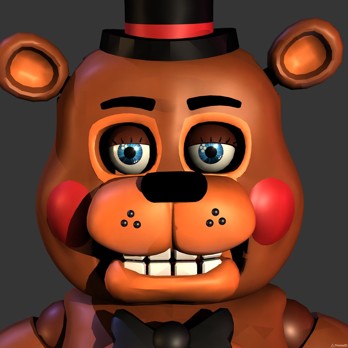 Ba_1o0's tweet photo. Hw toy freddy edit, mainly aiming for accuracy, not the most accurate model but its pretty amazing for a first attempt https://t.co/2GKCzqZUYF