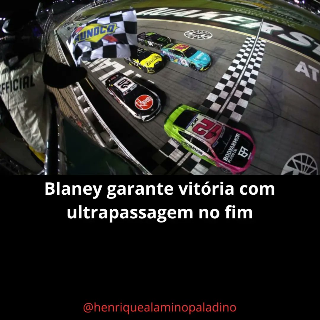 KimberyBrodi's tweet photo. Grant Enfinger won at Lime Rock, Justin Allgaier survived Atlanta’s chaos, and Ryan Blaney prevailed in the Cup race after a rain delay, using a late push from Christopher Bell to beat Carson Hocevar and Bubba Wallace. Photos: NASCAR https://t.co/v4Cb36QDUU