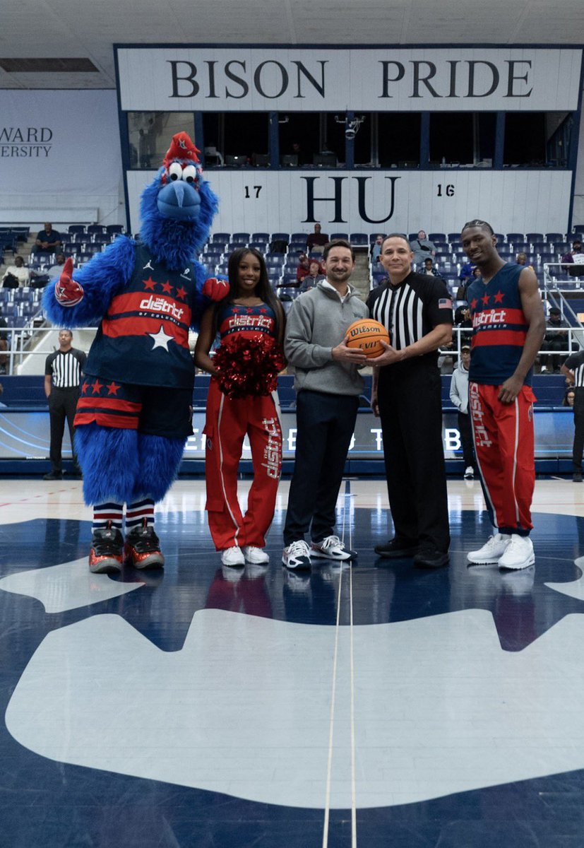 HUMensBB's tweet photo. Big congratulations to one of our 2025 Captains of the Day, @ZacharyLeonsis , on his promotion to President &amp; Vice Chairman of Monumental Sports &amp; Entertainment. 

We can’t wait to get inside the newly renovated @CapitalOneArena to support the Wizards this season! https://t.co/H6ss0qUk6L